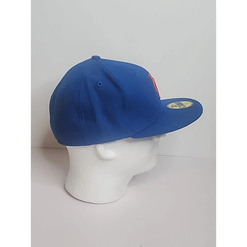 New York Mets New Era 59Fifty Classic Blue Fitted Hat Cap Size 7 1/4 New